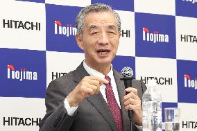 Nojima and Hitachi Joint Press Conference